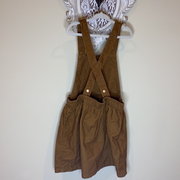 H&M Bib Overalls Dress corduroy Brown C-21 - Picture 4 of 9